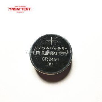 Coin Battery CR2450 3v LiMnO2 Lithium Ion Rechargeable Button Battery 1050mAh photo-2