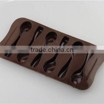 WCJB046 Silicone Spoon Shape Chocolate Cake Candy Mold Sugar Candy Baking Mold photo-2