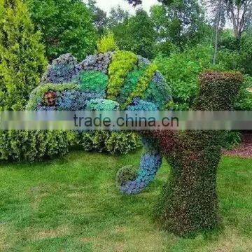 Hotsale artificial animal topiary plastic animals garden decoration artificial topiary