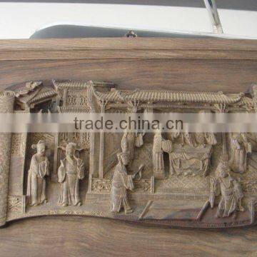 decorative wood carving wall panel