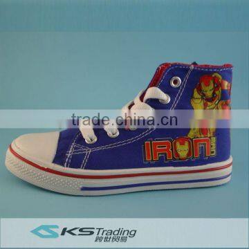 Latest shoes design cartoon printing injection shoes for boys