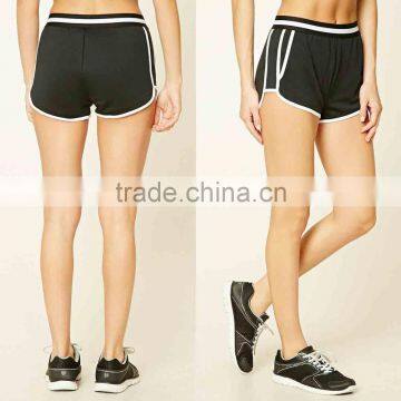 Women Fashion Active Striped Dolphin Shorts Polyester Spandex Boxer Shorts High Quality