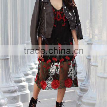 China Wholesale fashion OEM Dresses women summer Women Mesh Dress