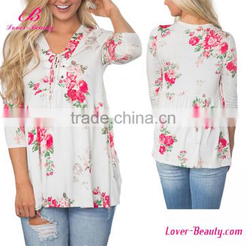 Factory Price Lady Hawaiian Cheap T Shirt