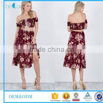 2017 Fashion Summer new dress for Floral Print