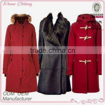 2015 China direct manufacturer windproof high quality best price women winter coat 2015