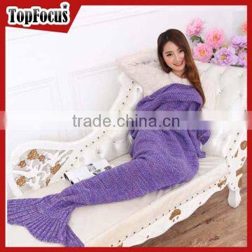 New Arrival Knitted Wearable Adults TV Mermaid Tail Blanket