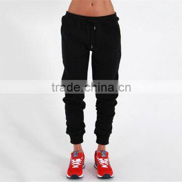 China suppliers black plain sweat pants ladies jogger trousers for women