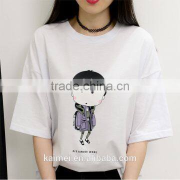 2017 OEM Anti-Wrinkle Unique Design Amazing Quality Hot-selling Best Choice Short Sleeve Casual Manufacture T-shirt Women