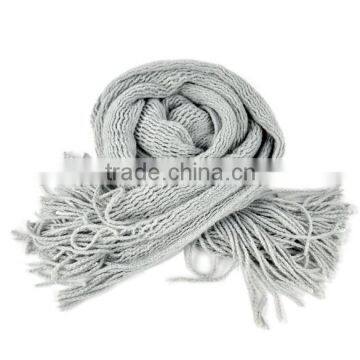New Fashion Womens Long Hollow Out Tube Knitted Crochet Scarf Satin 8062 photo-2