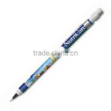 0.7mm full color mechanical pencil with clip. Made in the USA and comes with your full color logo.