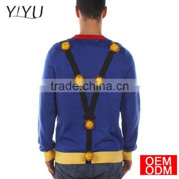 Women's Christmas Jumper Men's Tacky Christmas Tree Sweater With Suspenders photo-2