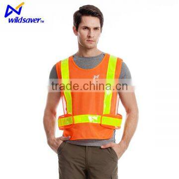 High visibility reflective led warning police uniform