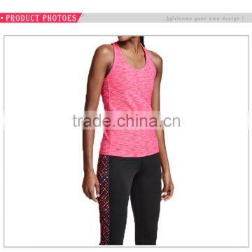 OEM Nylon Lycra Ladies Tops Images Women Fitness Workout Tank Tops photo-4