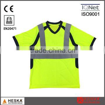 OEM Fluorescent Clothes Yellow Brand Security Shirt