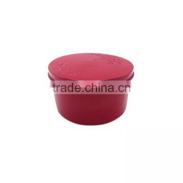 Customized small round shaped cookie candy tin box for gift