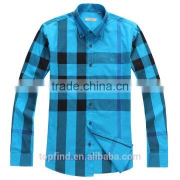 OEM latest fashion beautiful check pattern latest cotton shirt designs for men