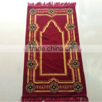 Classic Muslim Pray Mat With Beautiful Design for Wholesale photo-3