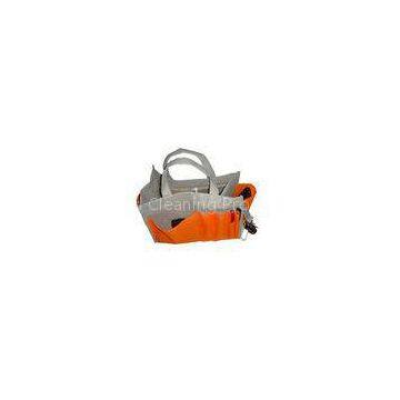 Orange Heat Transfer Non Woven Fabric Bags , Non-woven Promotional Bag