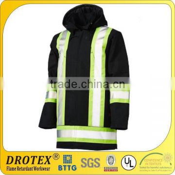 Reflective Clothing High-Visibility Lined Safety Parka Fire Suit