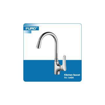 Deck mounted single lever kitchen sink faucet