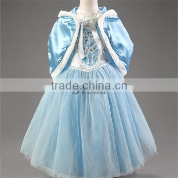 Beautiful Girls Dress Christmas dress with shawl kids costume Children's wear Fancy dress