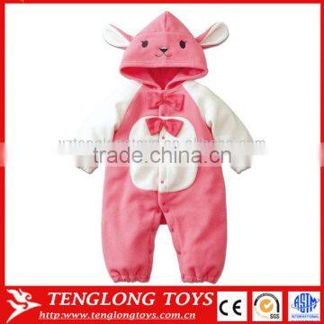 Wholesale 2017 newest design cute lovely winter animal soft baby romper