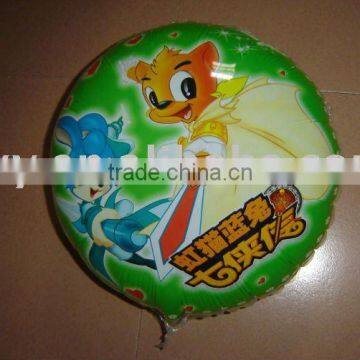 fashion cartoon round shape aluminum foil heilum balloon