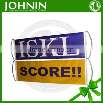 25*70cm hand scroll cheap cheering flag vinyl banner