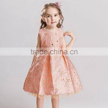 Latest fashion children clothing high quality hand embroidery designs for girls dress