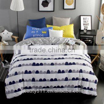 2017 Fashion Luxury Wholesale 3d Bedding Set 3cm Satin Stripe Hotel Bedding Set 100% Cotton Bed Sheet BS283