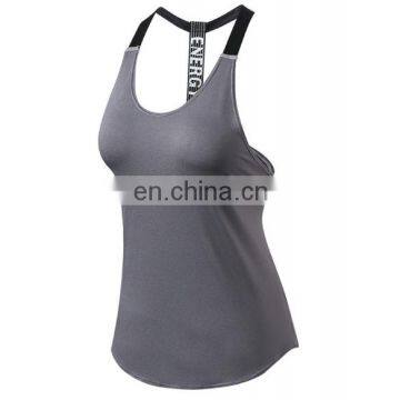 Cheap Wholesale 85% Polyester 15% Spandex Quick Dry Women Gym Tank Top Strech Fitness Yoga Woman Athletic Tank Tops photo-3