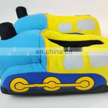 Promotional new design train sharped kids slippers baby shoes