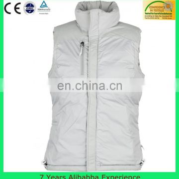 Womens White Padded Gilet, 100% polyester, Machine washable, Full zip fastening - 7 Years Alibaba Experience