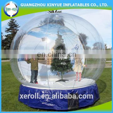 Wholesale most popular giant inflatable human size snow globe