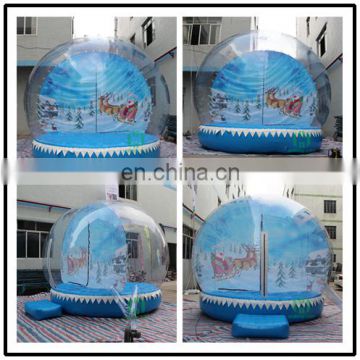 Christmas tent large snow globe ,bubble snow globe for Christmas ,hot sale Christmas snow globe