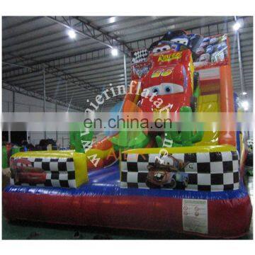 2017 Aier guangzhou Hot sale commercial car theme inflatable slide