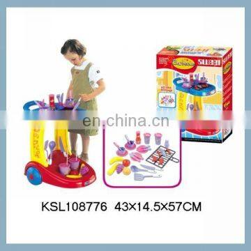 beautiful setting plastic toys kids bbq set