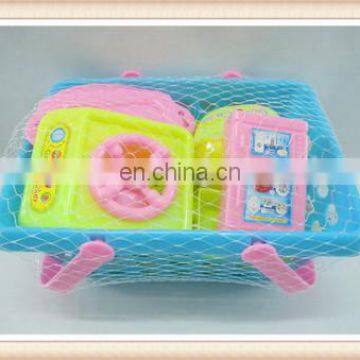 cheap Plastic Kids Kitchen cooking picnic basket toy