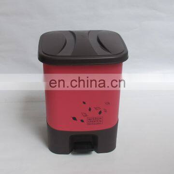 2014 square plastic pedal waste bins