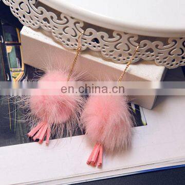 2017 New Design Lovely Ball Pure Color Earrings