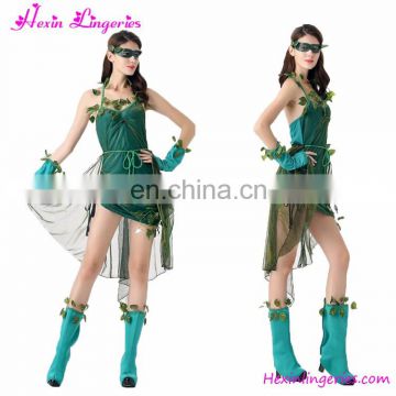 2016 Fashion Green Dress Halloween Costumes Bulk