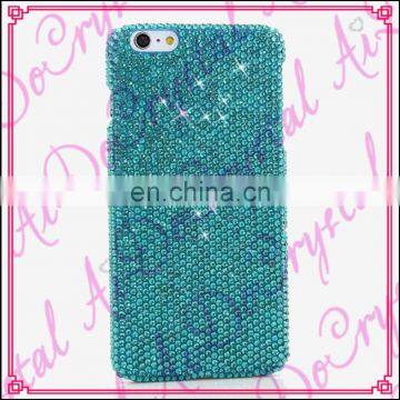 Aidocrystal Beautiful Bling glitter lake blue crystal diamond mobile phone covers