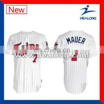 100% polyester new design baseball shirt