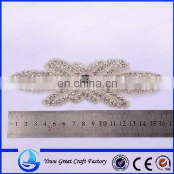 Exquisite Handmade Crystal Rhinestone Pearl Wedding Apparel Accessories, Bridal Satin Ribbon Belt Accessories