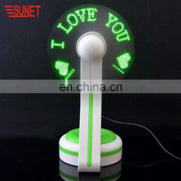 2018 SUNJET Best Selling Item New Product Souvenir Gift Portable Flashing Usb Mini Tower Fan