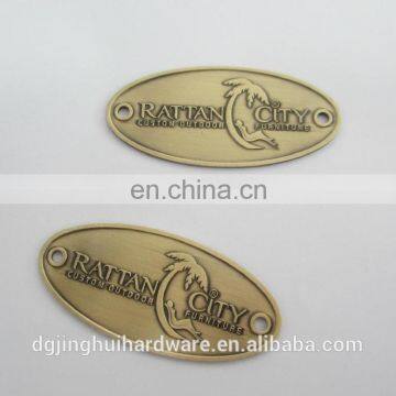 Embossed Name plate Metal Vintage Furniture Logos