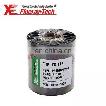 Ttr,wax Ribbon,wax/resin Ribbon Size for 110mm*300m--black Colors photo-3