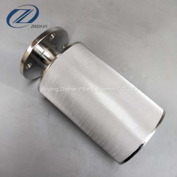 1-200um stainless steel 304/316/316L sintered filter element