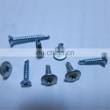 Wafer Head self Drilling Screws white galvanized